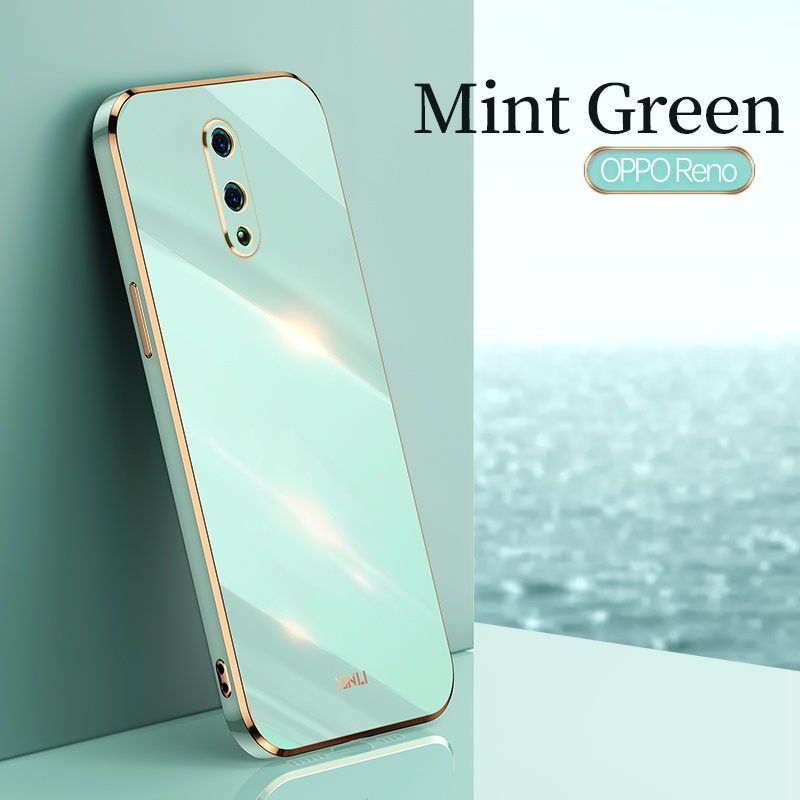 Ốp Cho OPPO Reno Ốp Mềm Silicone TPU OPPO Reno 2F Reno2F Ốp Lưng Chống Sốc Mạ Điện Bảo Vệ