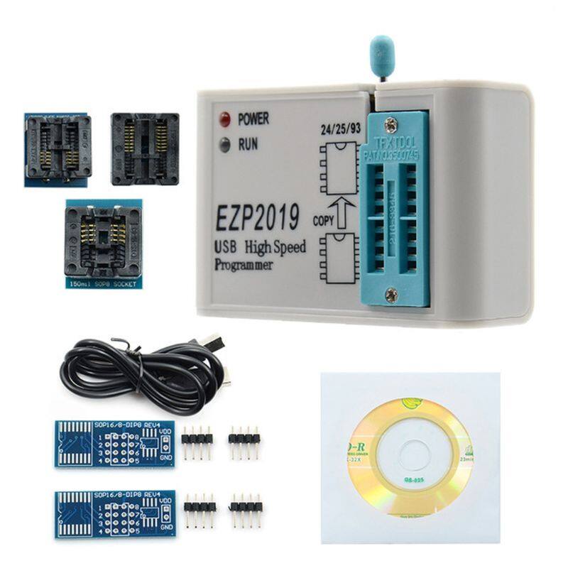 Ezp2019 high speed usb spi programmer fast read support 32m flash memory 24 25 93 eeprom flash bios chips
