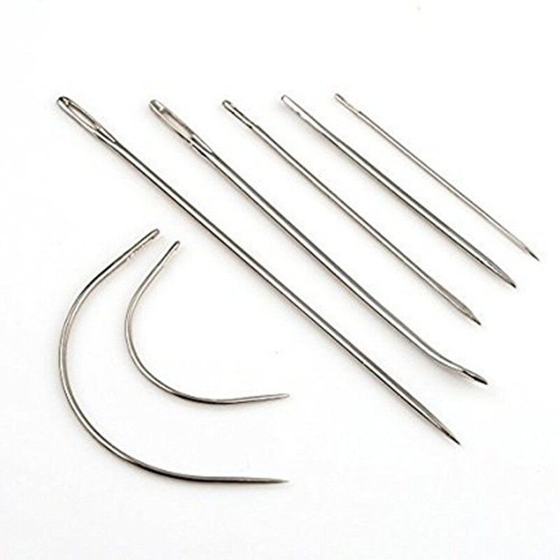 7pcs/set Carpet Leather Canvas Repair Curved Hand Sewing Needles Kit