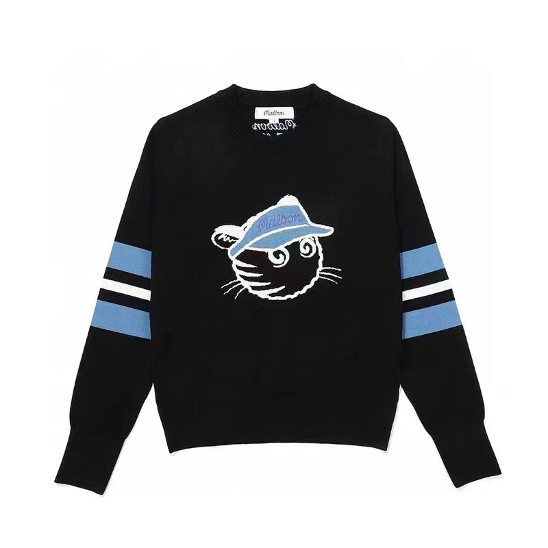 Korean original Malbon golf clothing men's and women's long-sleeved T-shirt autumn sweater versatile sweater round neck Authentic imported Korean