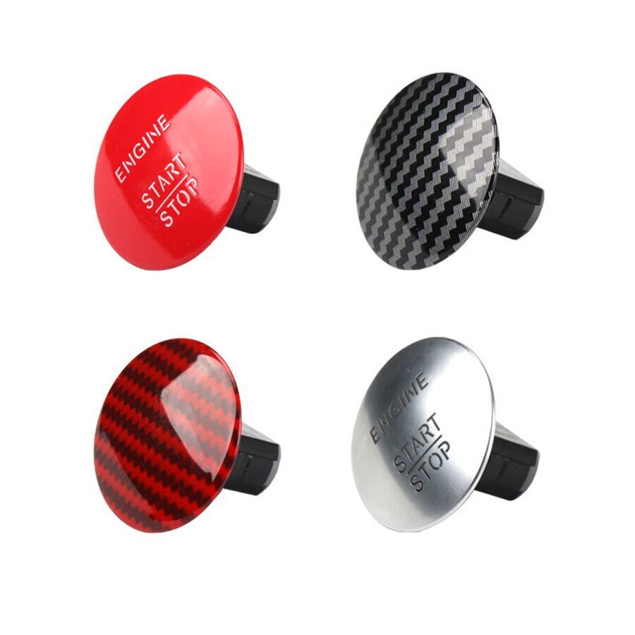 Engine Start Stop For Mercedes Benz Engine Start Stop Push 2215450714 Start Button Keyless Switch Carbon Fiber Red