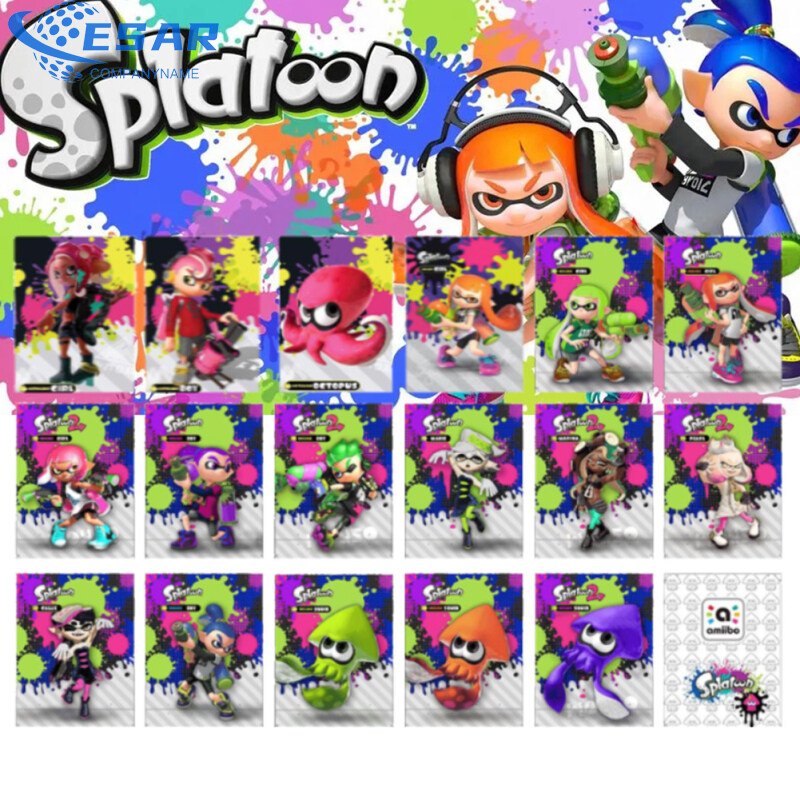 Splatoon Loạt Amiibo Thẻ Matte Amiibo Liên Kết Thẻ 1