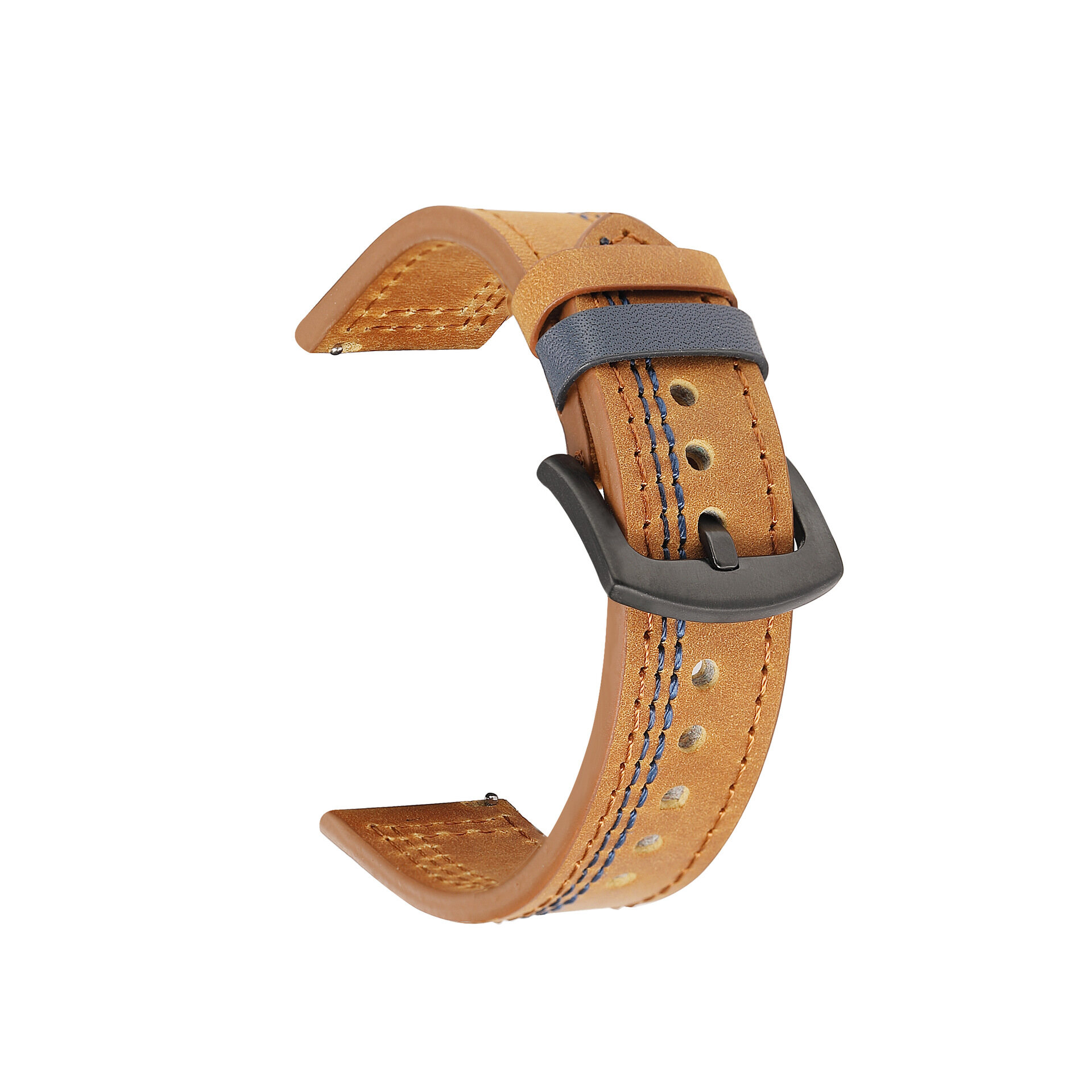 Soft Real Cowhide Leather Watchband Strap Accessories Replacement For Huawei Samsung Smart Watch Bracelets Straps 18mm 20mm 22mm 24mm