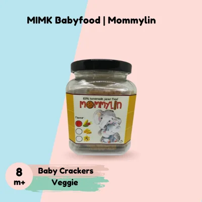 MIMK BABYFOOD Veggie Baby Crackers by Mommylin Kraker Bayi Mommylin 200g (7m+)