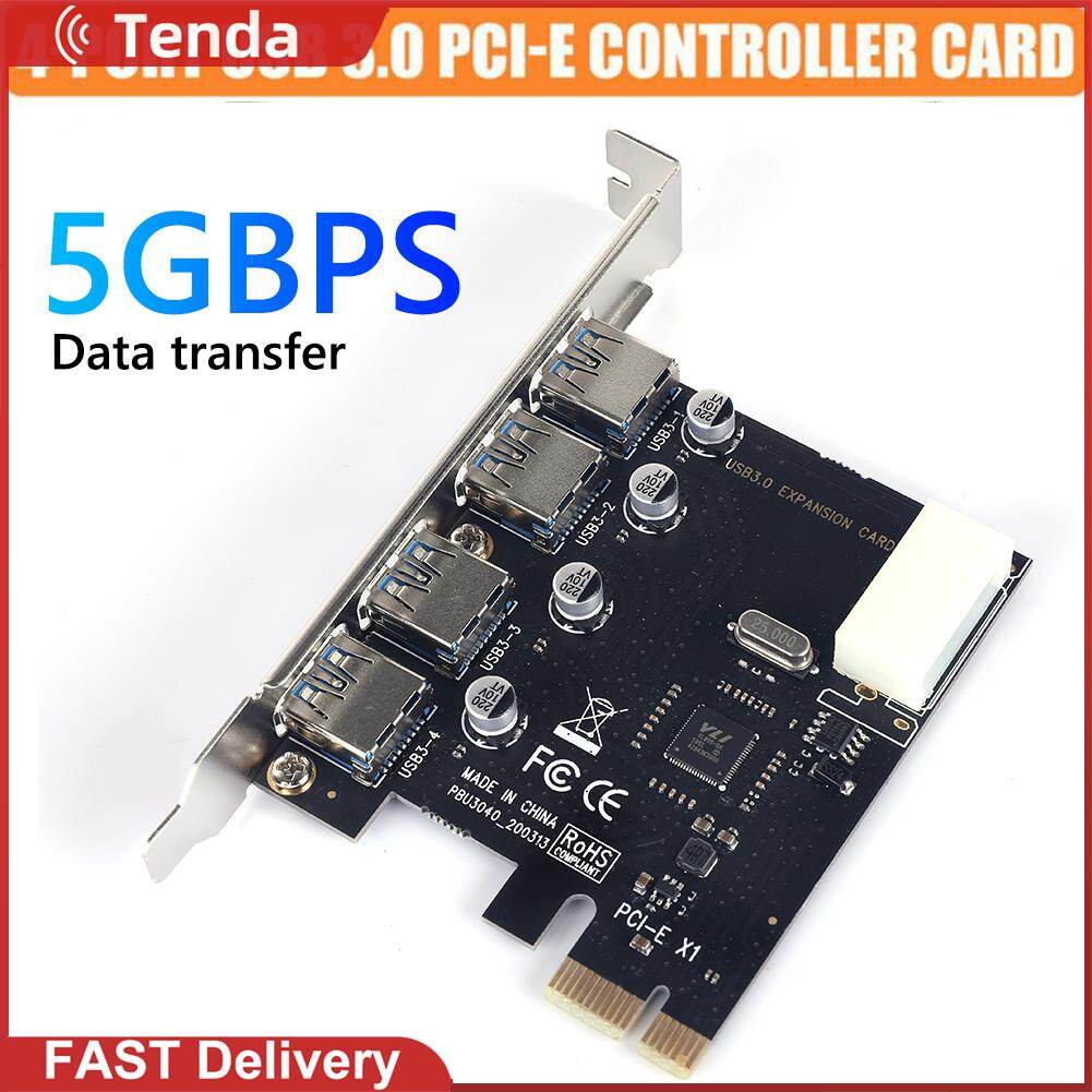 4 ports usb pcie riser expansion card pci express pcie usb 3.0 high-speed hub adapter for computer