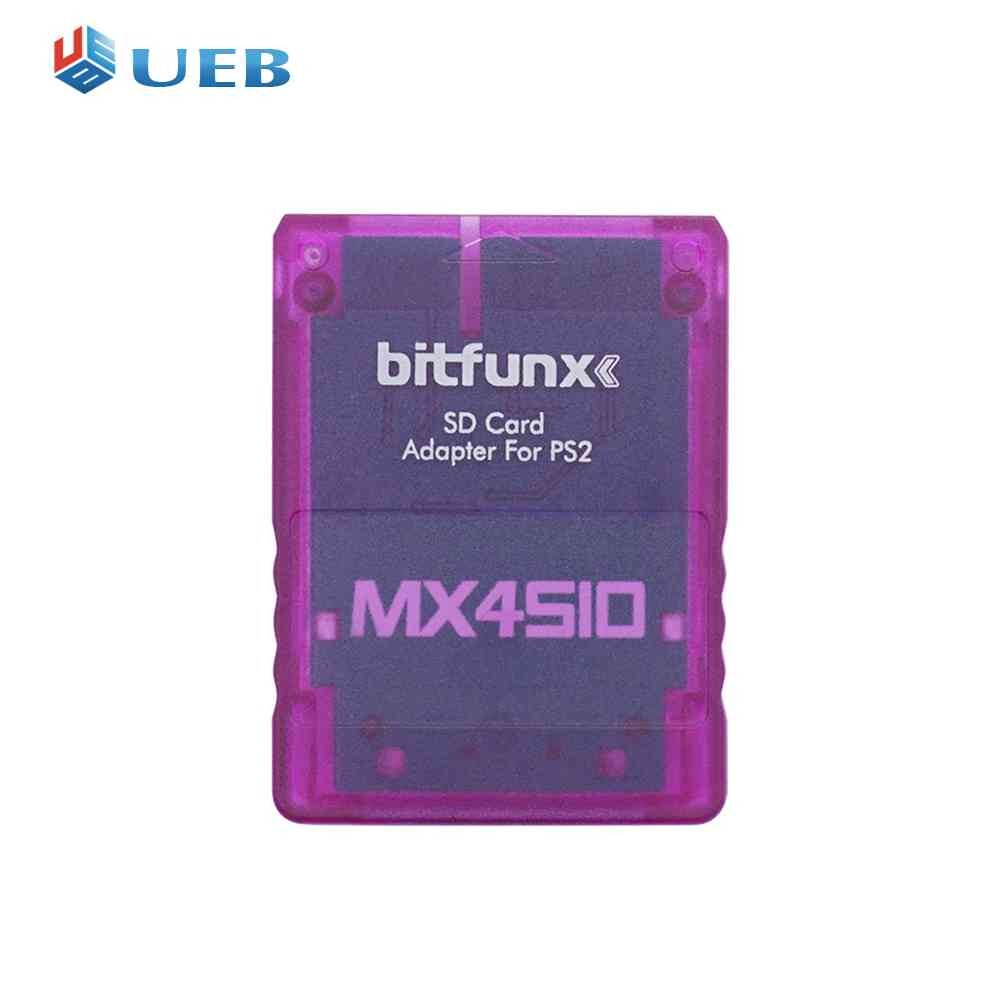Transparent portable card reader for ps2 mx4sio sio2sd memory card adapter