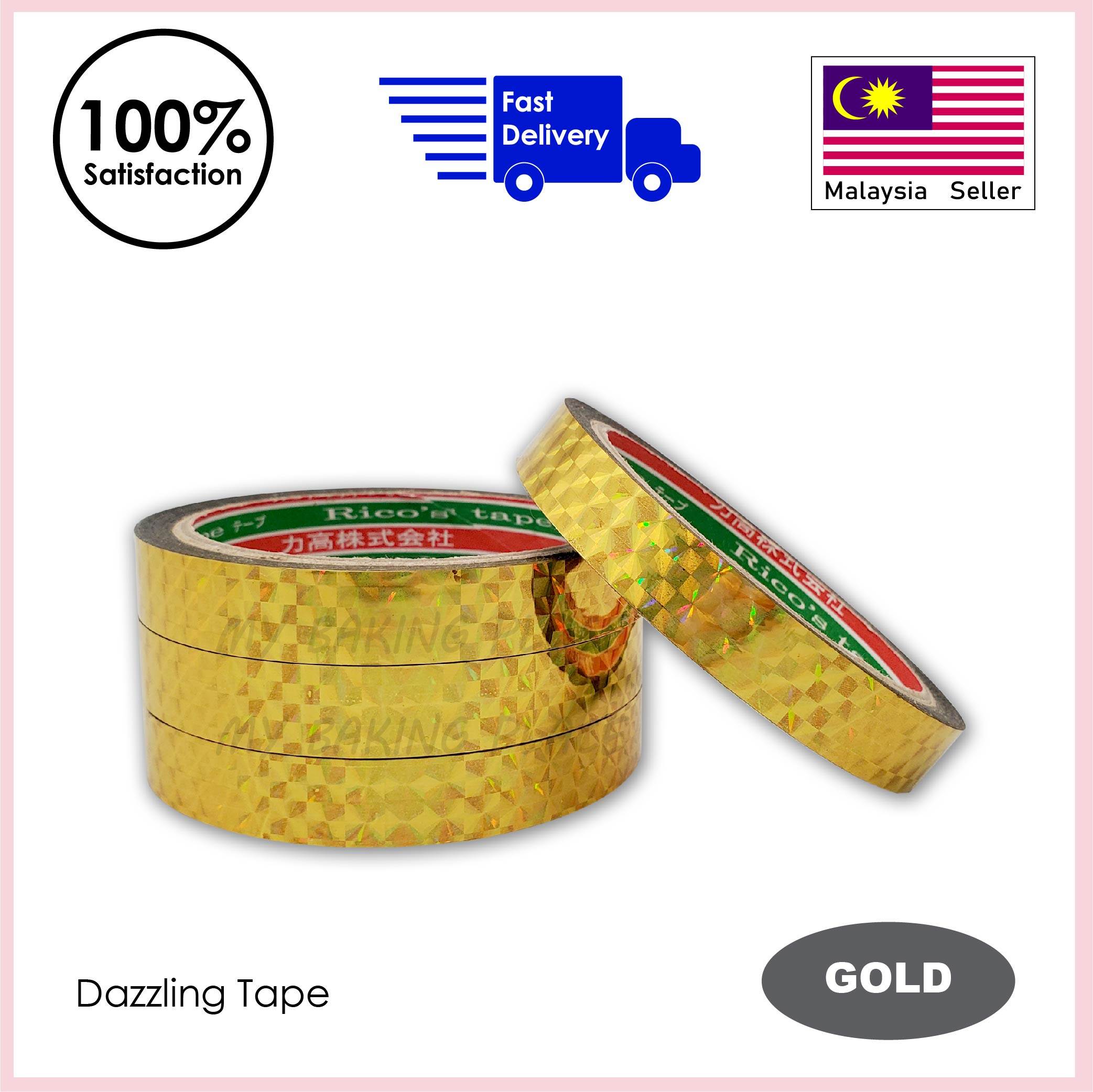 [My Baking Place] Gold Dazzling Metallic Tape (1 roll), Laser Tape