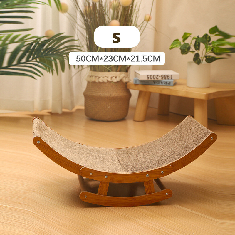 Rocking Bed Cat Scratch Board for Grind Paws and Sleep Cat Toy
