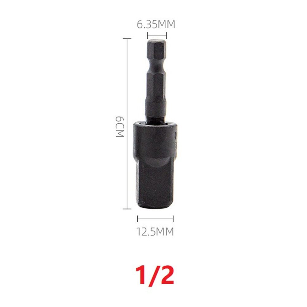 Toolstar 1pc 360° rotatable electric drill socket adapter for impact driver 1/4 3/8 1/2