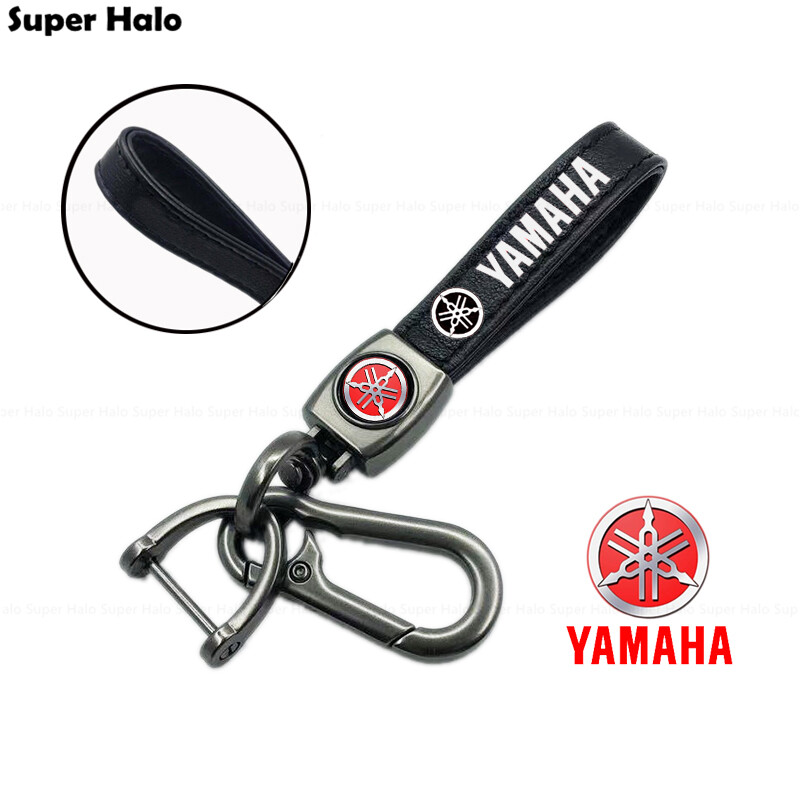 Leather Metal Motorcycle Car Keychain Logo for Yamaha