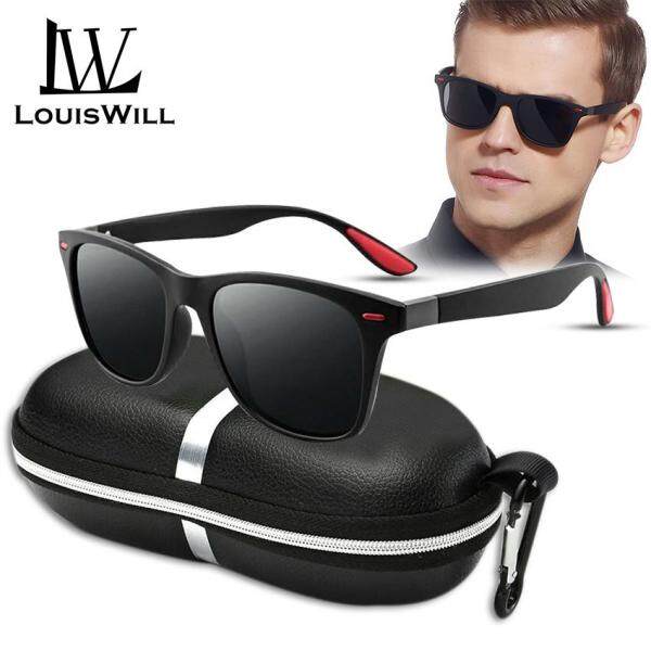 Giá bán LouisWill Men Sunglasses Polarized Sunglasses UV400 Sunglasses Day Night Dual Use Safety Driving Night Vision Eyewear Light Weight  Sport Sun Glasses with Free Box for Men Women