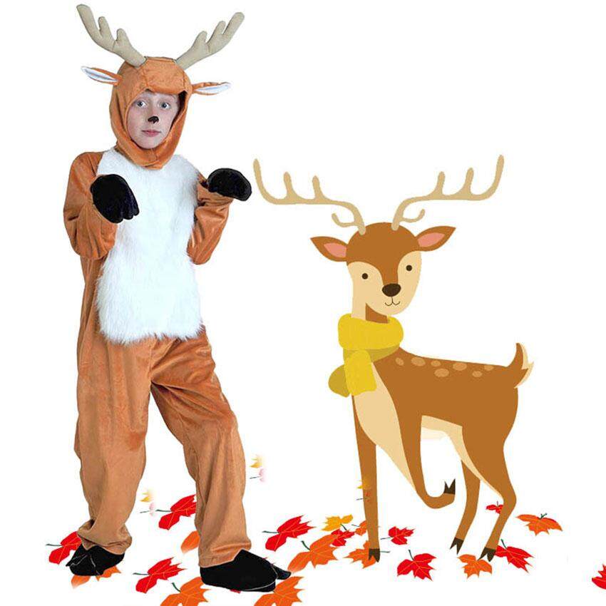 Deer Cos Plays Stage Costumes Adult Children's Animal Costumes Parent-child Costumes Halloween Costumes Party Suits
