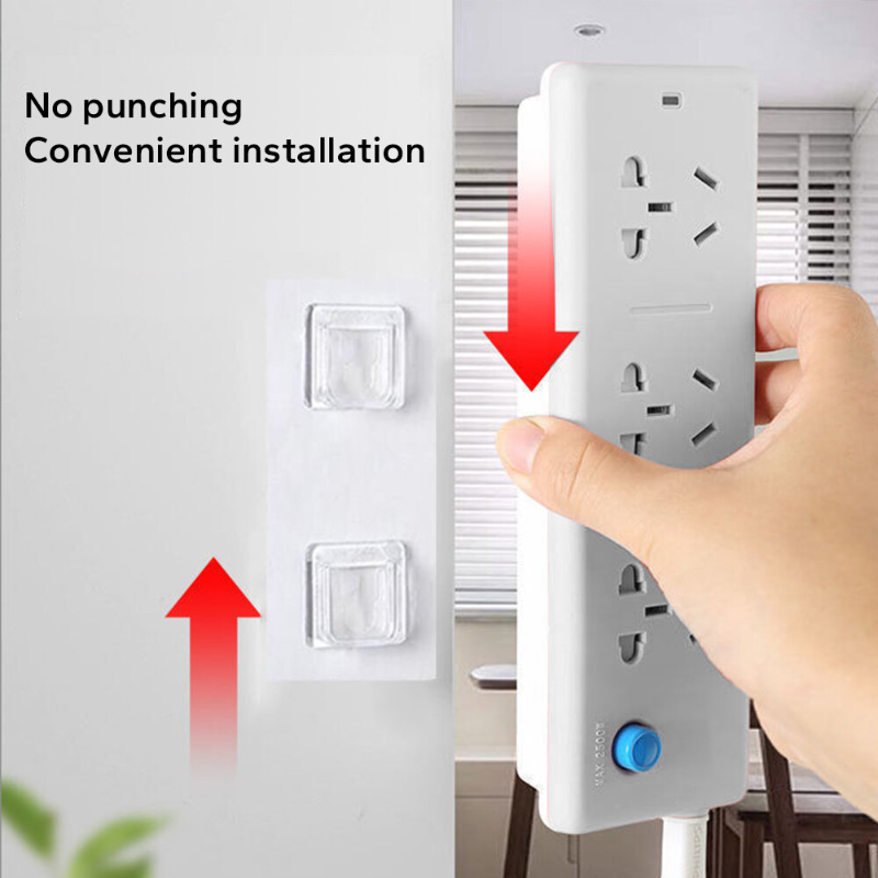 Giá Đỡ Móc Treo Tường Gắn Tường Chắc Chắn Hai Mặt Dính Ổ Cắm Điện Để Bàn Giá Đỡ Túi Sắp Xếp Phòng Tắm Cho Nhà Bếp