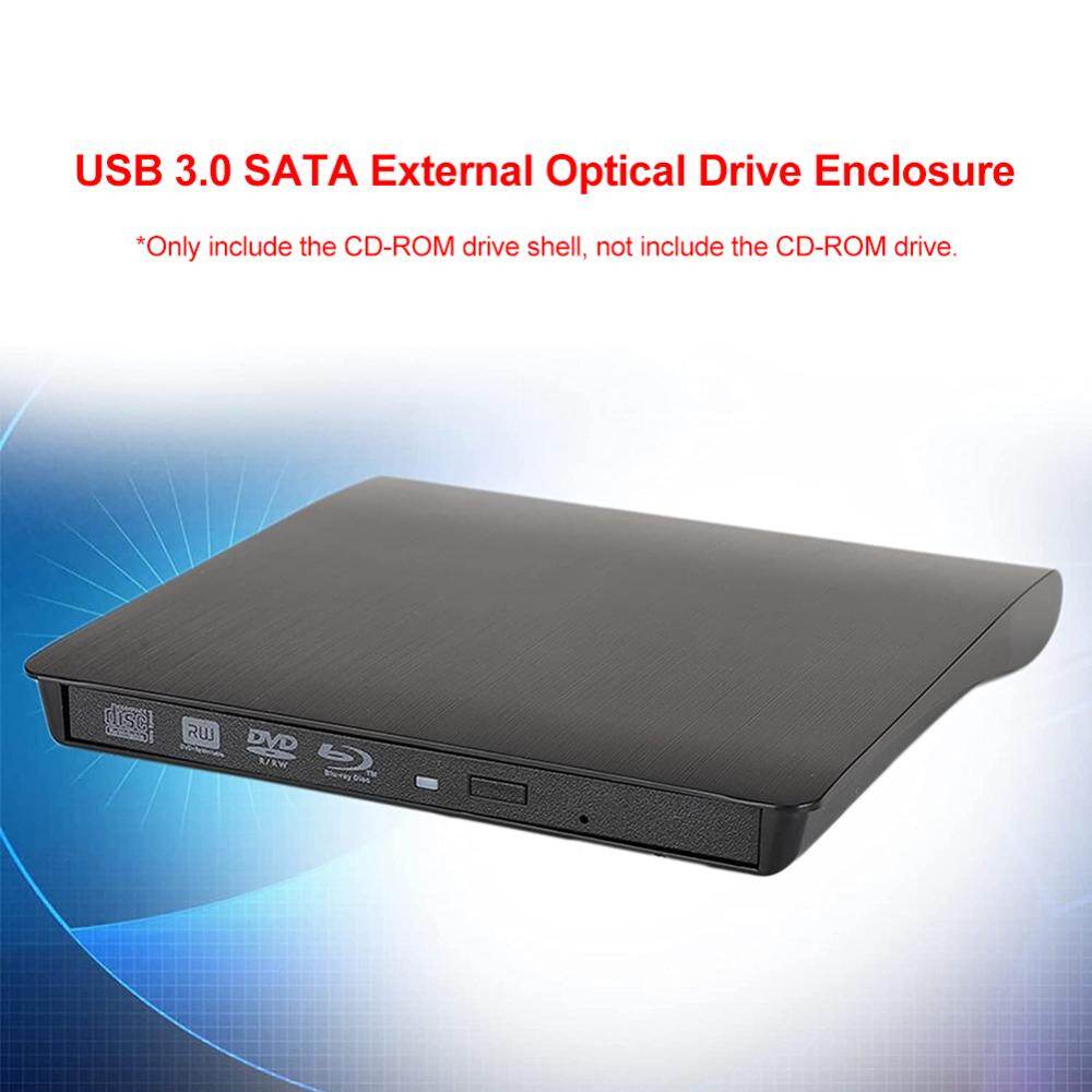 Chống trượt USB 3.0 SATA DVD gắn ngoài CD-ROM RW Máy nghe nhạc Ổ đĩa quang vỏ ngăn