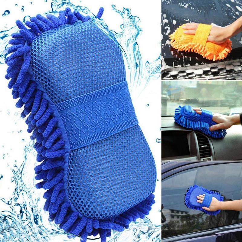 Microfiber Car Xe Cửa Sổ Chăm Sóc Bàn Chải Rửa Sponge Pad Găng Tay Làm Sạch Vương Quốc Anh