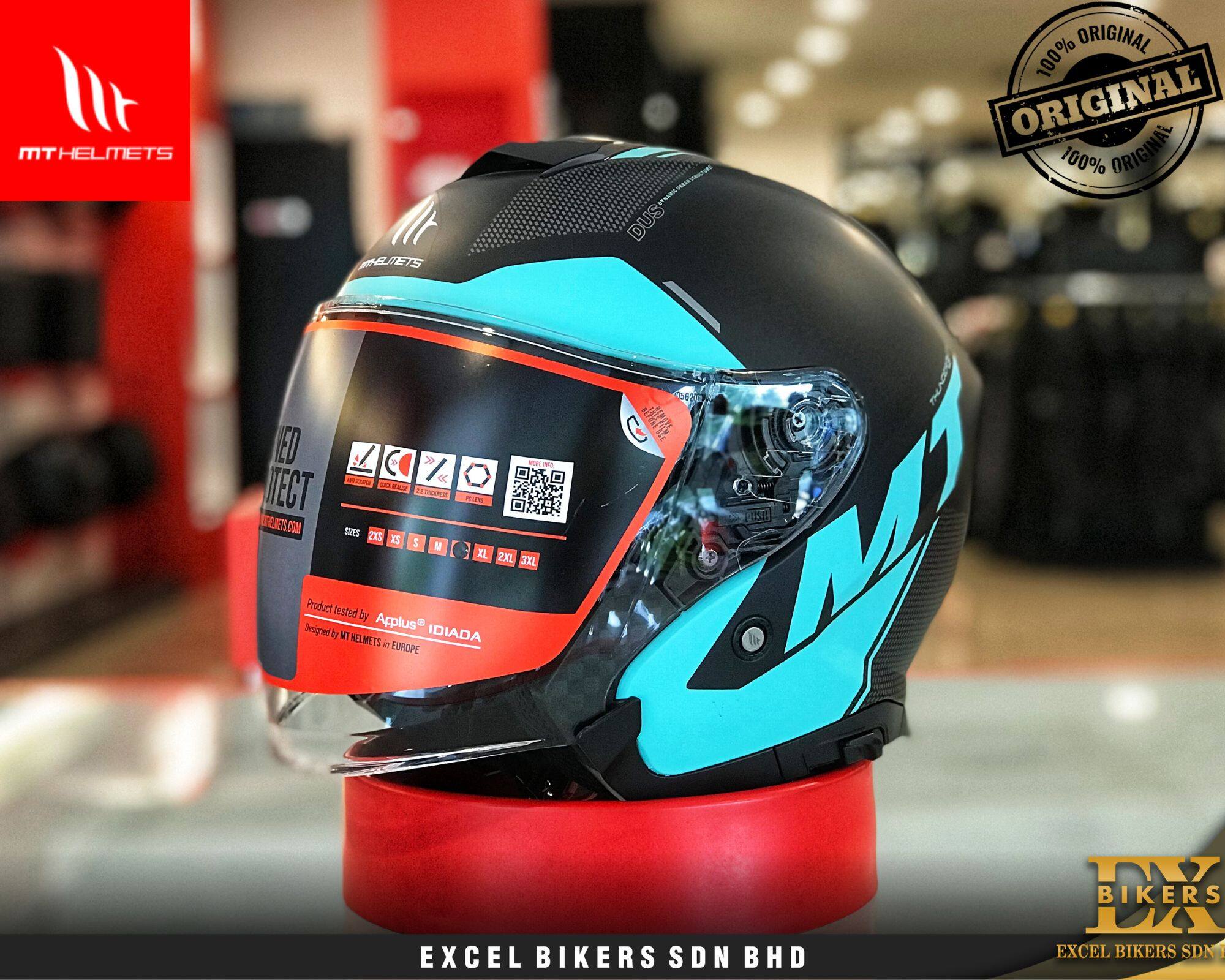 MT HELMET OF504SV THUNDER 3 SV JET DISPLACER B7 MT. BLUE/MT OPEN FACE