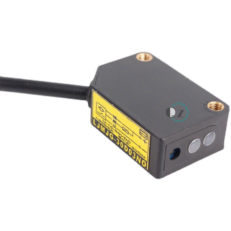 Square Laser Sensor Diffuse Reflection Sensor Laser Photoelectric Switch Visible Red Light Infrared Switch Electric Eye 5-30Cm