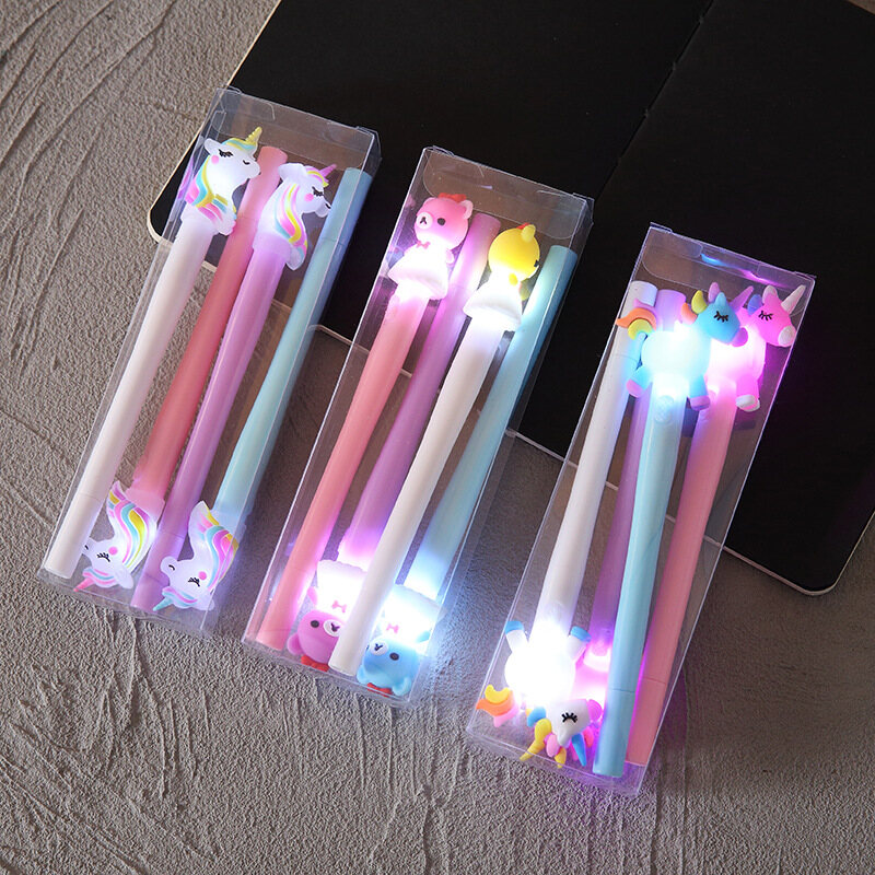 Creative Boxed 4-Piece Glow Pen Set Stationery Set Pen