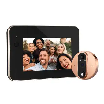 Wifi Doorbell Camera Video Peephole Door Intercoms 4 3 Inch Motion