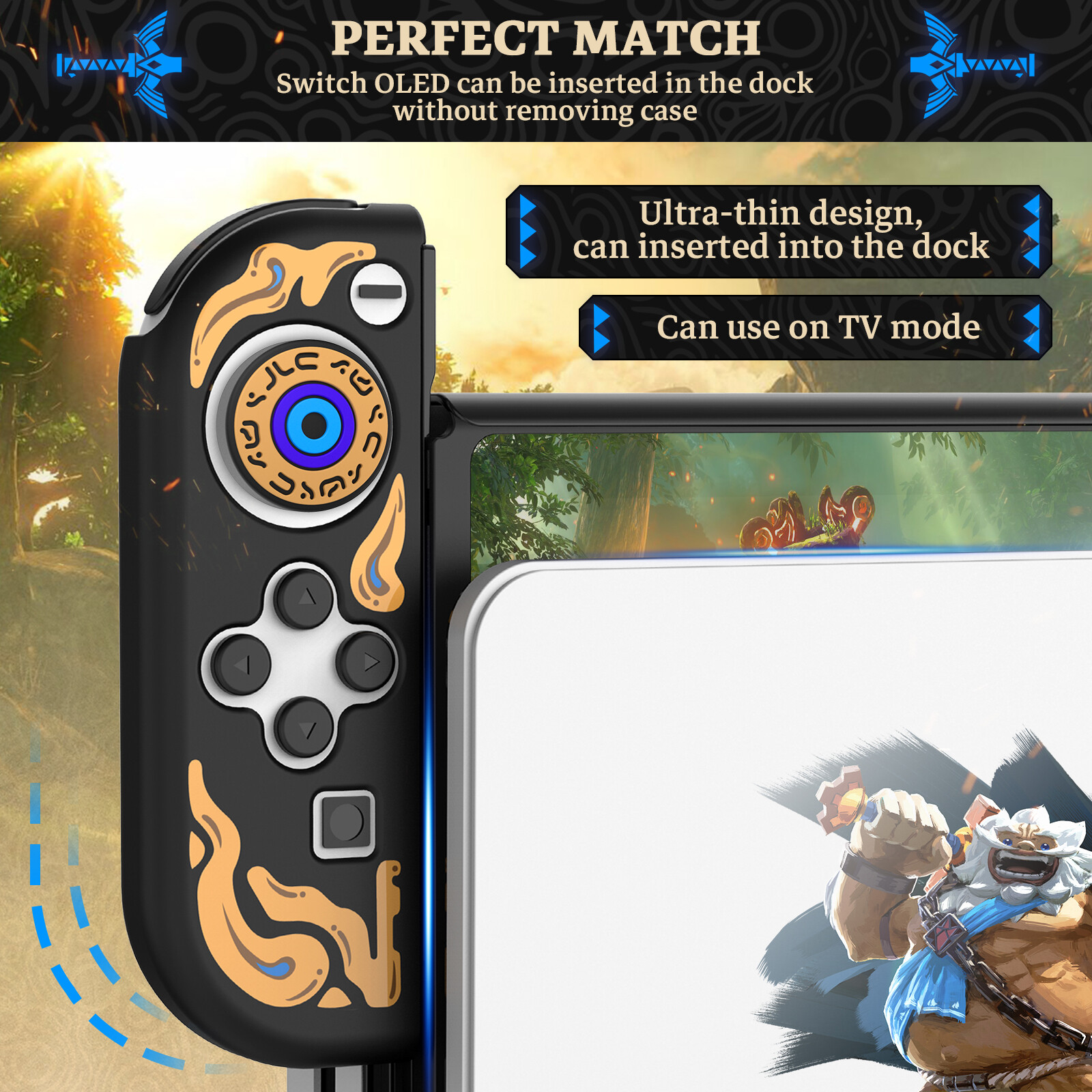 IINE Vỏ Ốp TPU Chống Sốc Switch Vỏ Bảo Vệ Máy Chơi Game Tương Thích Nintendo Switch OLED