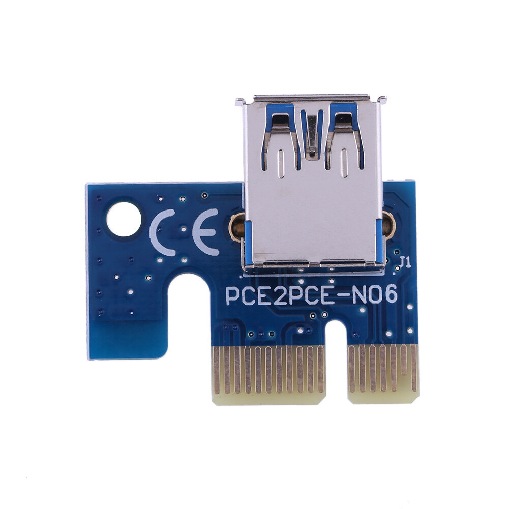 PCIe X1 Adapter PCI E 1X to USB 3.0 Female for PCI Express Riser Mining