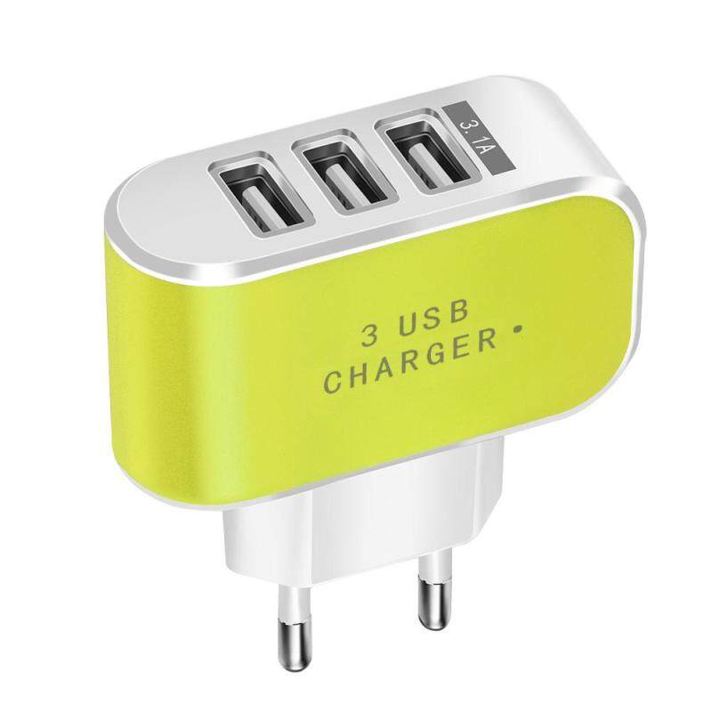Giá 3 Cổng USB Đèn LED Canday Sạc Di Động Điện Thoại Treo Tường EU Cắm Bộ Sạc Nhanh Đa Năng Adapter Dành Cho iPhone Samsung LG sạc Nhanh