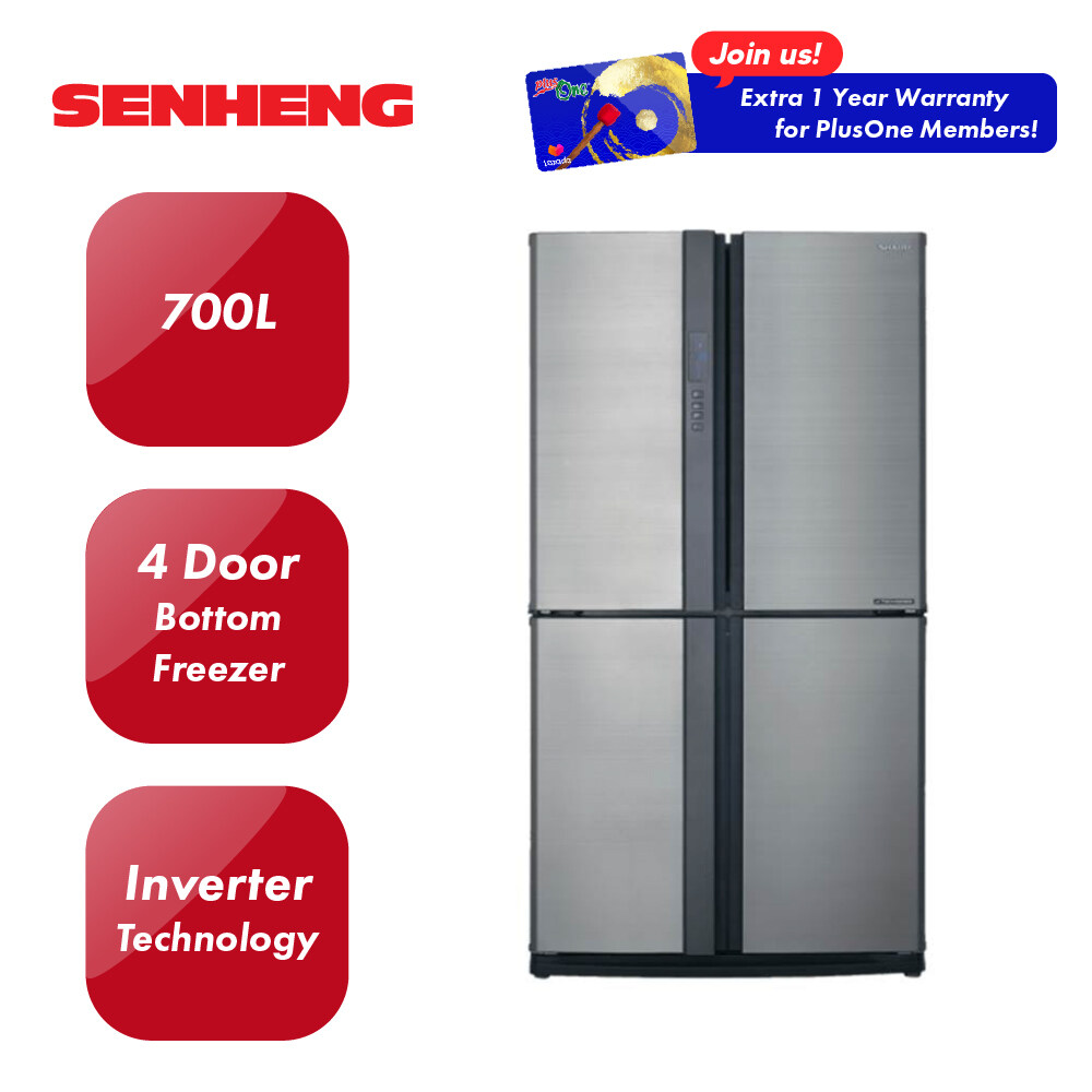 [Free Standard Installation] Sharp 700L Inverter Refrigerator Fridge SJF85VMSS