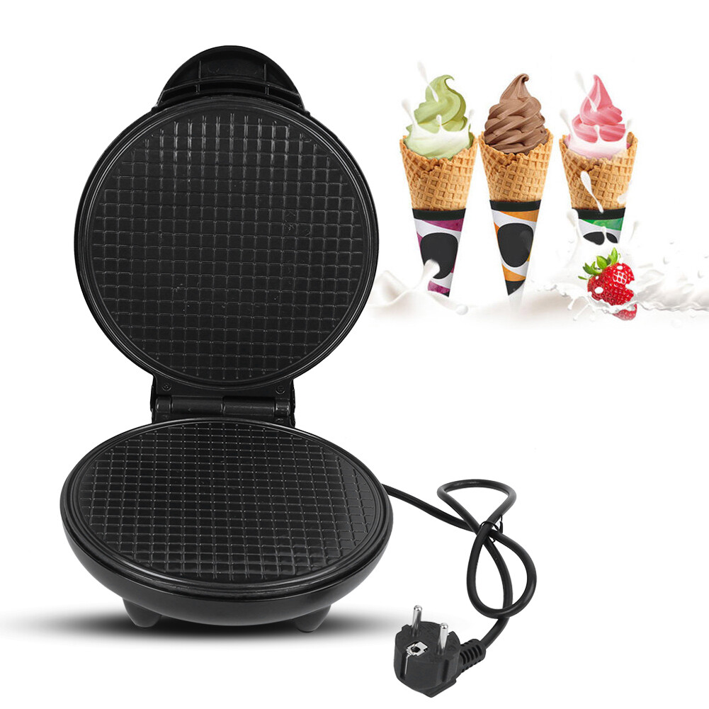 Electric Egg Roll Maker Waffle Baking Pan Ice Cream Cone Machine for Home EU 220V