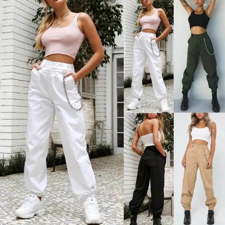 cargo tracksuit bottoms women's