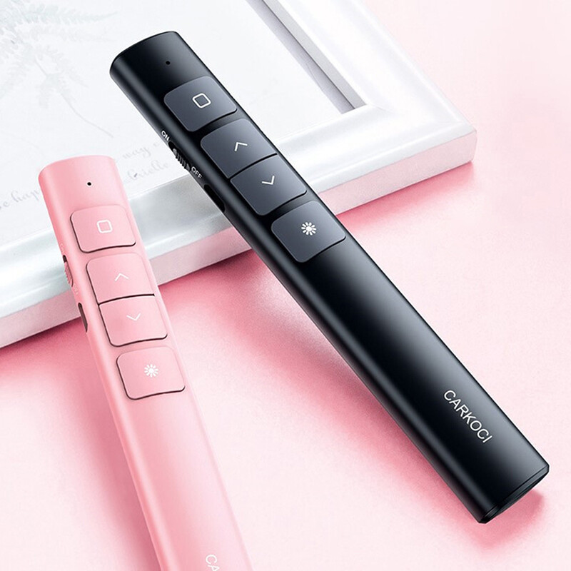 New Multifunctional Rechargeable Wireless Presentation Clicker Powerpoint Pen USB Remote Control Flip Pen Laser Courseware Remote Control Laser Projection Pointer Pen