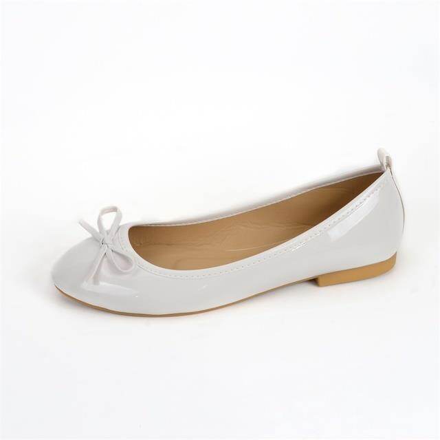 Ballet Flats Shoes Women Classics Casual Loafers Red Patent Leather Lady Fashion Design Bowknot 2022 Spring Shoes For Woman