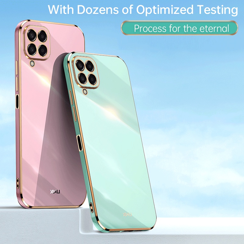 Samsung Galaxy M33 5G Case Shockproof Soft Silicone Electroplating Back Cover Case Samsung M33 5G Phone Casing