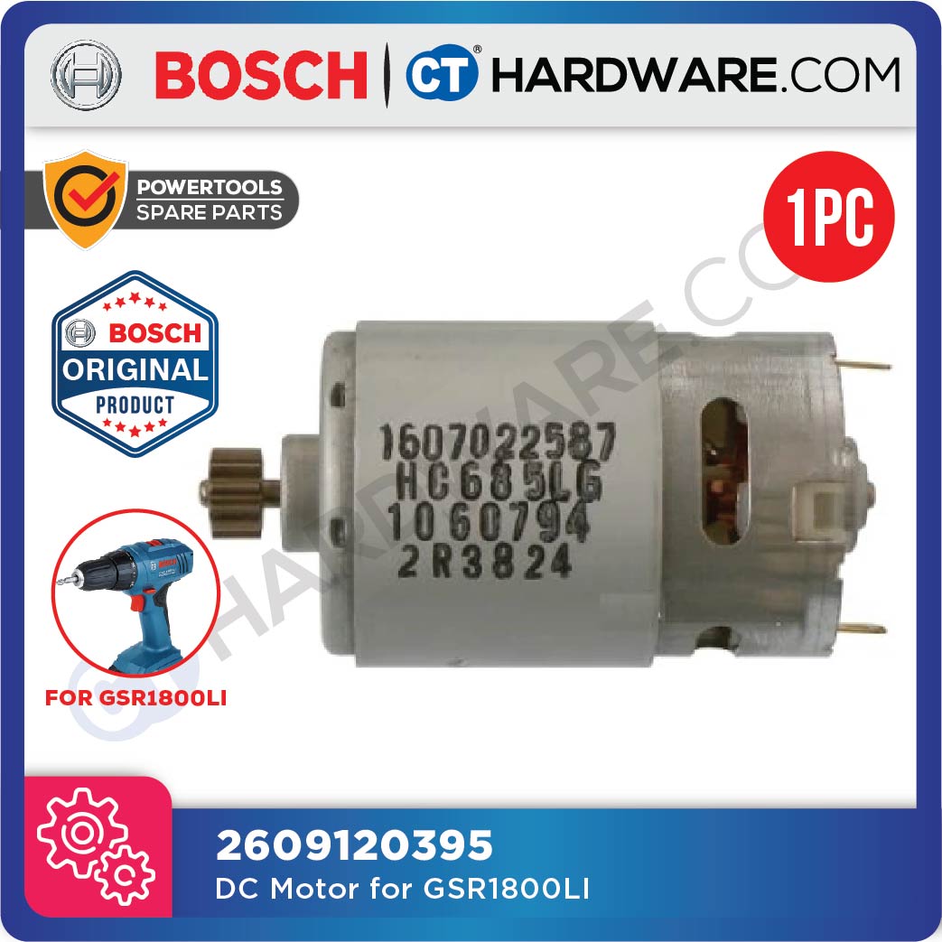 Motore DC Ricambio Originale Bosch - Per Avvitatore GSR 1800 Li, GSR 18-2 (Cod. 3601J18300)