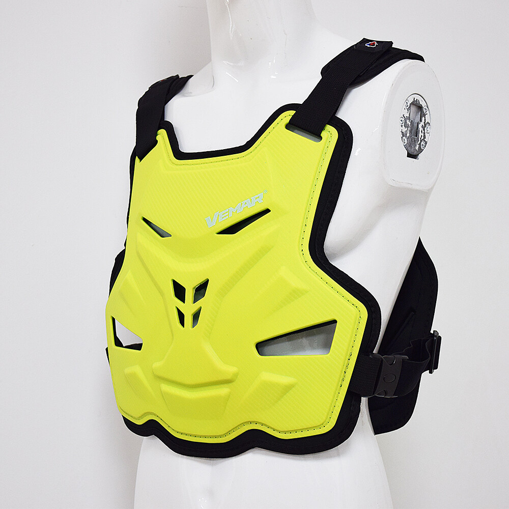 VEMAR Motorcycle Armor Vest Motorcycle Protection Motorbike Chest Back Protector Armor Motocross Racing Vest Protective Gear Yellow