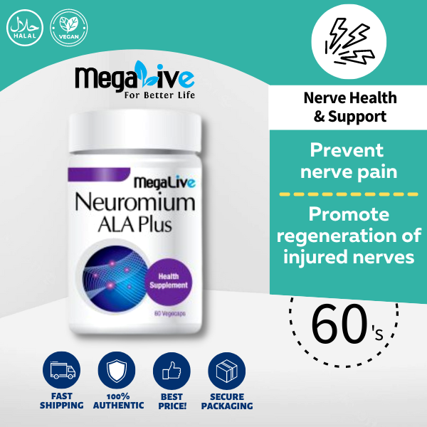 Megalive Neuromium ALA Plus with Alpha Lipoic Acid Vitamin B Complex