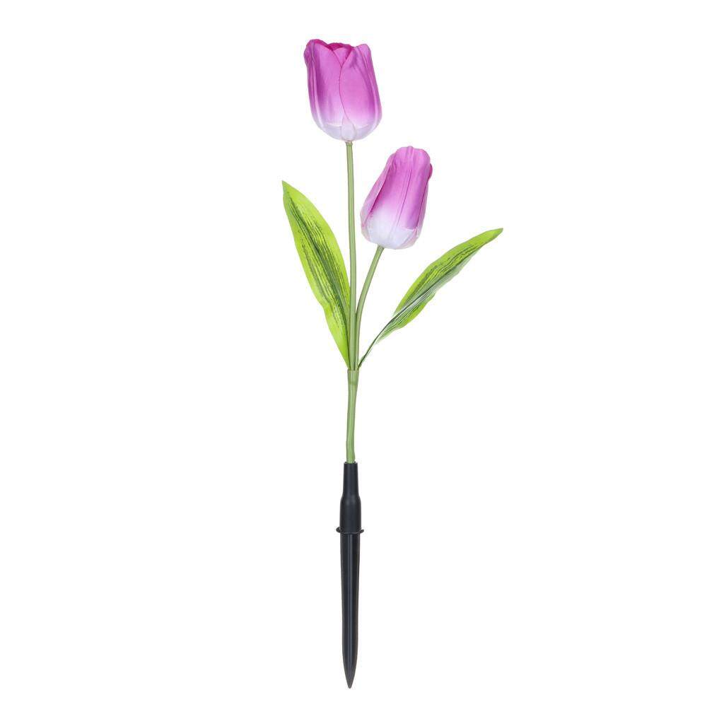 JY 1 Bộ Hoa Tulip Chạy Bằng Năng Lượng Mặt Trời Đèn LED Sân Vườn Hoa Ánh Sáng Sân Trang Trí