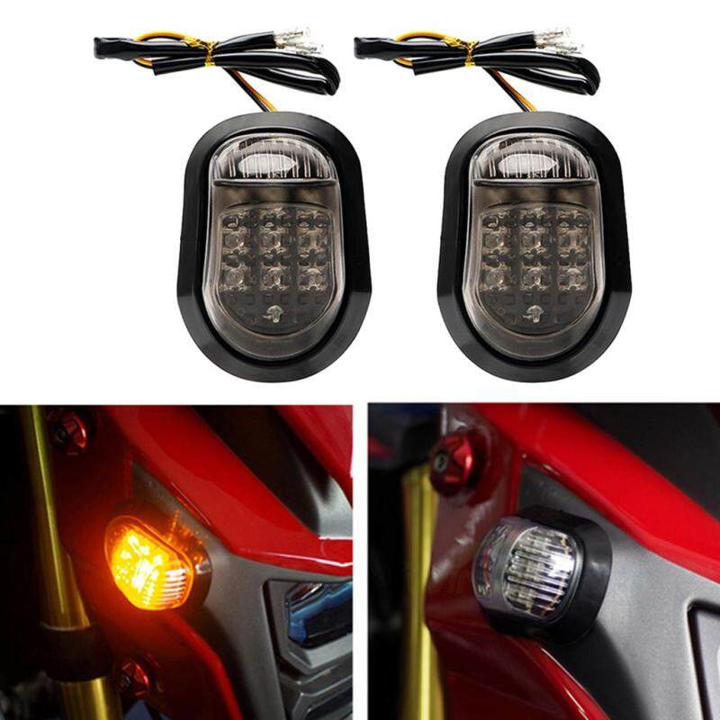 Dovewill 2X Đa Năng Xe Máy Khói ĐÈN LED Tín Hiệu Lần Lượt Các Chỉ Số Hổ Phách Đèn