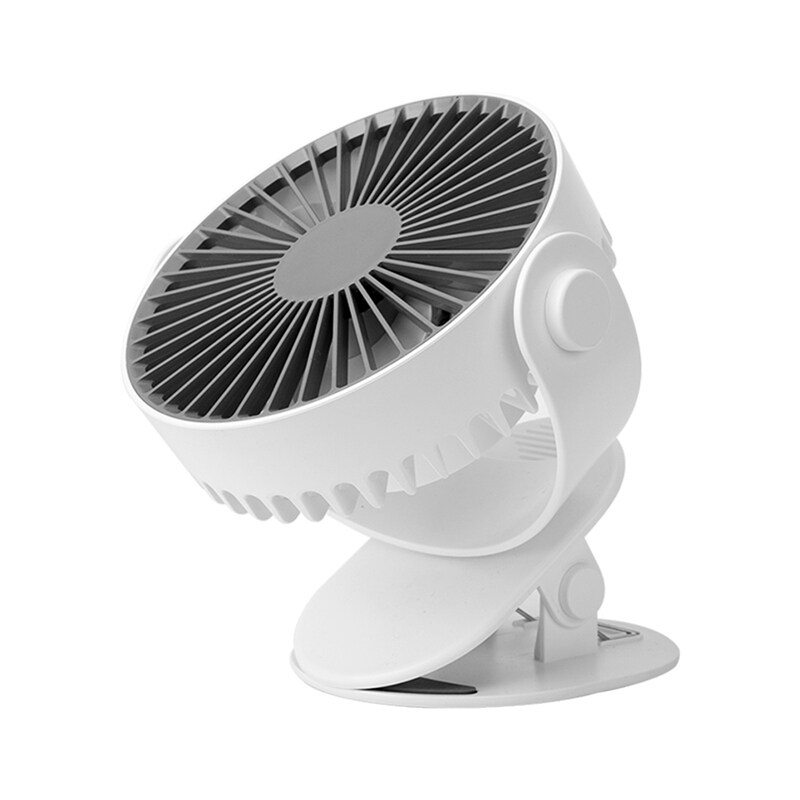 Mini Mute Clip Fan Rechargeable Silent 4 Blades Baby Stroller Fans Portable Air Cooling 3 Speeds Desk Usb Fan With Usb Output Wh Singapore