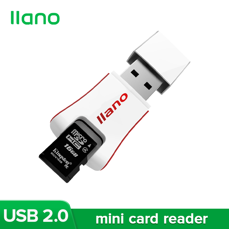 Đầu Đọc Thẻ Nhớ Mini Llano White Hỗ Trợ Thẻ TF Và Thẻ SD Cho Samsung, Xiaomi Và Hơn Thế Nữa