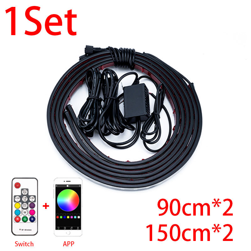 Car Underbody Decoration Lights 12V LED Chassis Flexible Strip Atmosphere Lamp