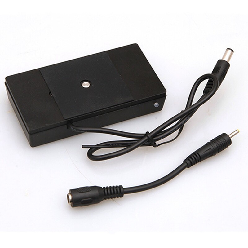 Camera Battery Adapter Buckle Plate with 7.4V DC Plug for Sony NPF