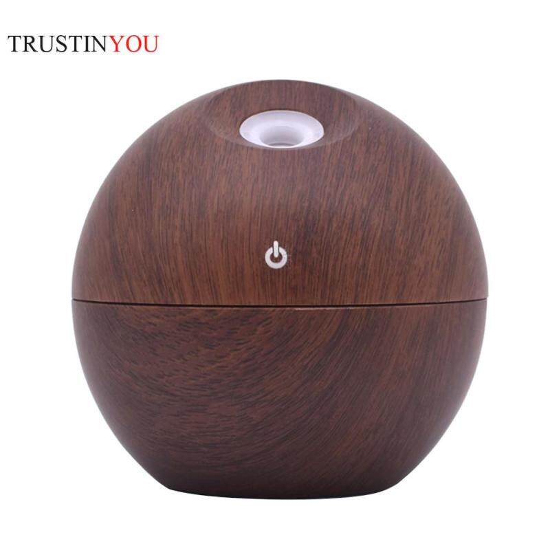 130ml USB Aroma Oil Diffuser Simple Wood Grain Electric Ultrasonic Air Mist Humidifier Home Supply Singapore