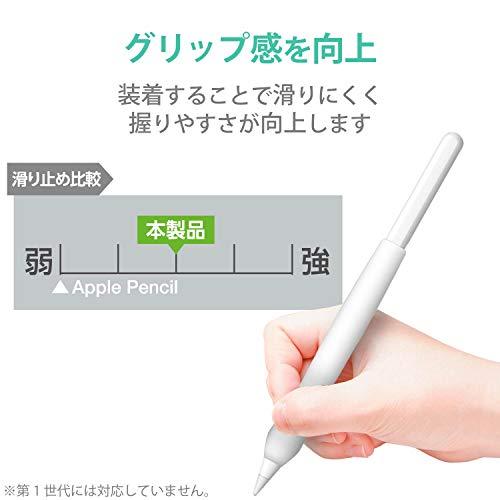 ELECOM Apple Pencil only (2nd generation) Thick shaft type pen tab style grip clear TB-APE2GFWCCR