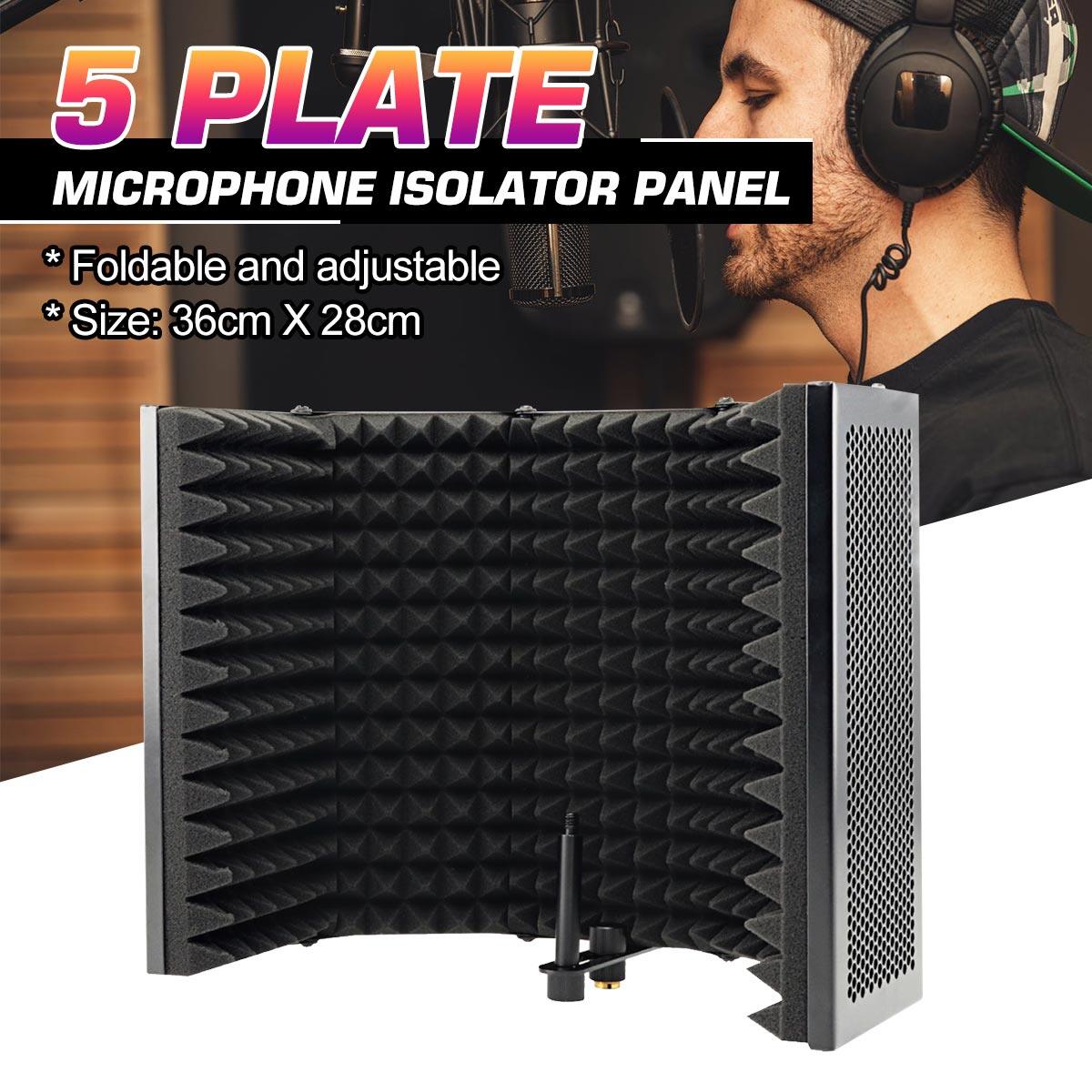Âm Thanh Kỳ Diệu 5 Bảng Điều Khiển Micro Cách Ly Shield Vocal Booth Để Ghi Âm Phát Sóng