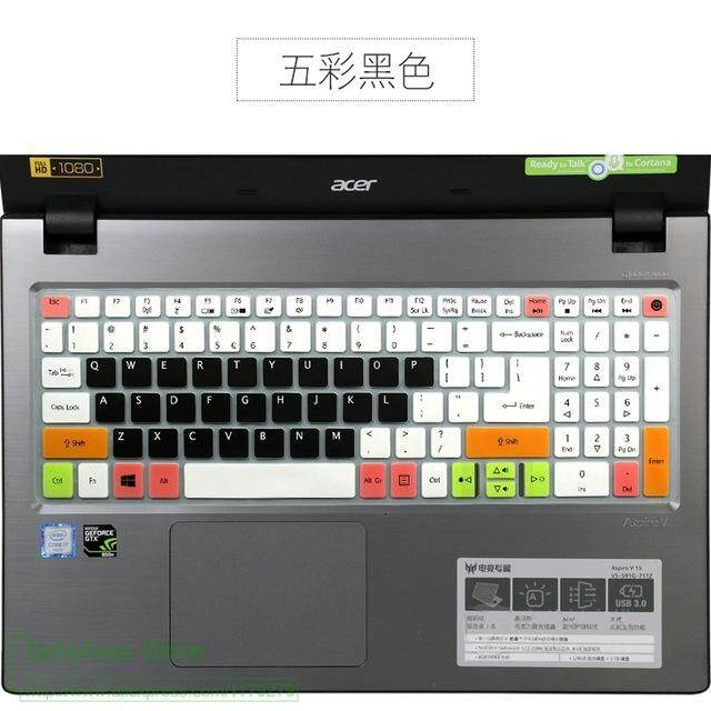 15.6 15 Inch Silicone Keyboard Protector Cover Skin for Acer Aspire 5 A515 A515 15 A515 15G E5 523G E5 576G E5 523G 575G 576G,Candyblack