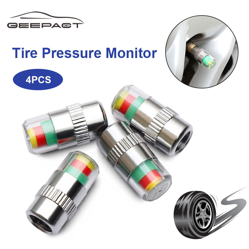 Geepact 4PCS Tire Pressure Monitor system Antitheft Upgrade 2.4 Bar