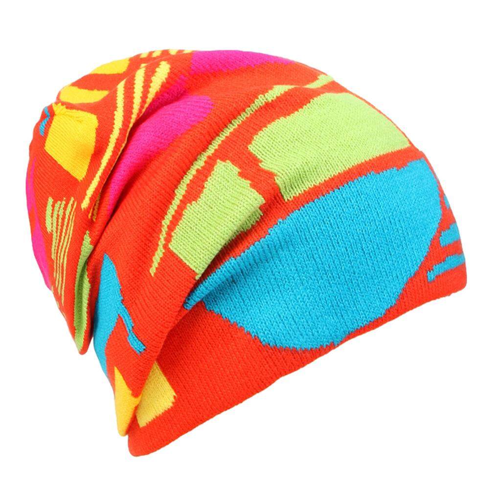 Yiyilai Unisex ยืดถัก Slouchy ออกกำลังกายหมวกสกีหมวกหมวกแก๊ปกะโหลก By Smile Ykk Shop