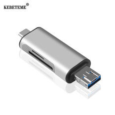 Đầu Đọc Thẻ Nhớ KEBETEME Type C OTG, Đầu Đọc Thẻ Nhớ USB-A-Micro Type-C Đầu Chuyển Đổi USB 2.0, Nguồn Cung Cấp Máy Tính Hỗ Trợ SD TF OTG