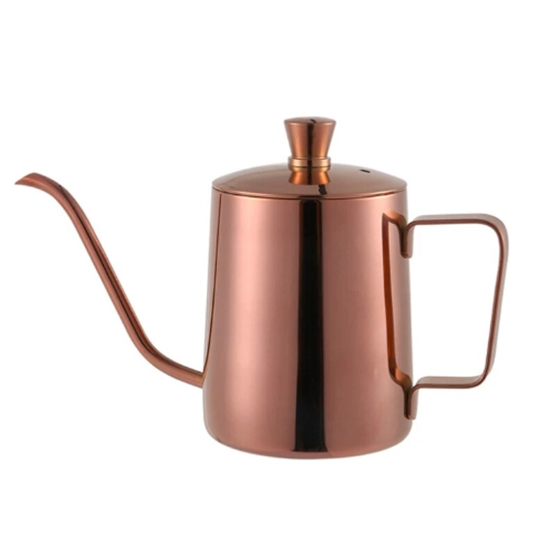 350ml Coffee Pot Gooseneck Kettle Hand Drip Kettle Pour Over Coffee With lid 304 Stainless Steel