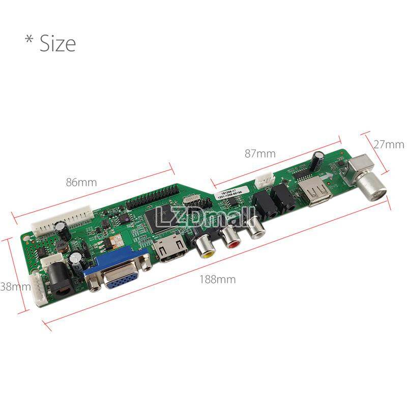 Không cần firmware t. hd8503.03c bảng điều khiển + 7key nút board + 2CH 6bit 40pins Cáp LVDS, chương trình miễn phí phổ Bảng điều khiển LCD TV Bo mạch chủ